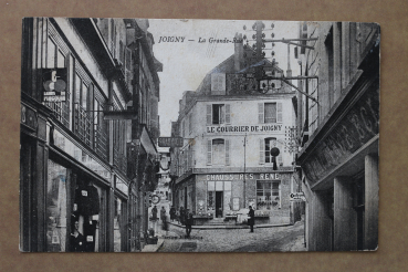 Ansichtskarte AK Joigny 1910-1930 1946 La grande Rue Schuhe Geschäft Courrier de Joigny Lamps du Pingouin Straße Ortsansicht Frankreich France 89 Yonne